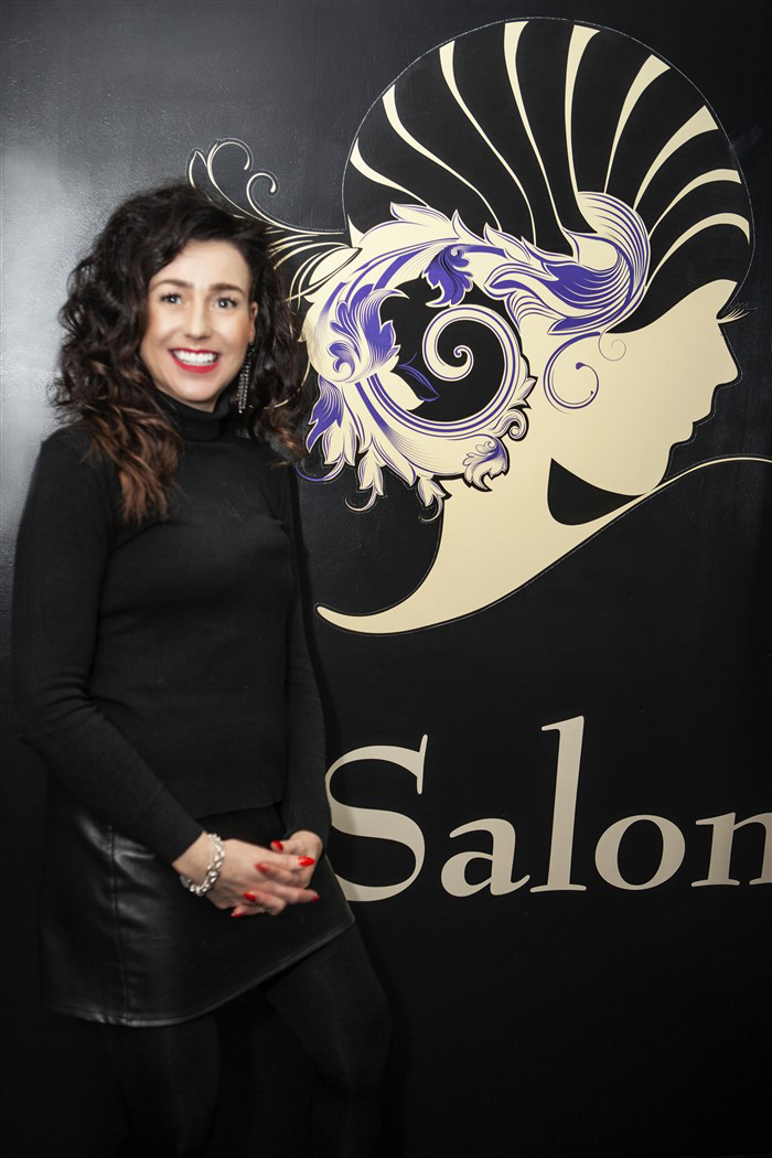 Photograph of Esther , the owner and creative director of The Salon in Chanterlands Avenue in Hull - Unisex Hairdresser for men women and children in Hull. Mens Hairdresser